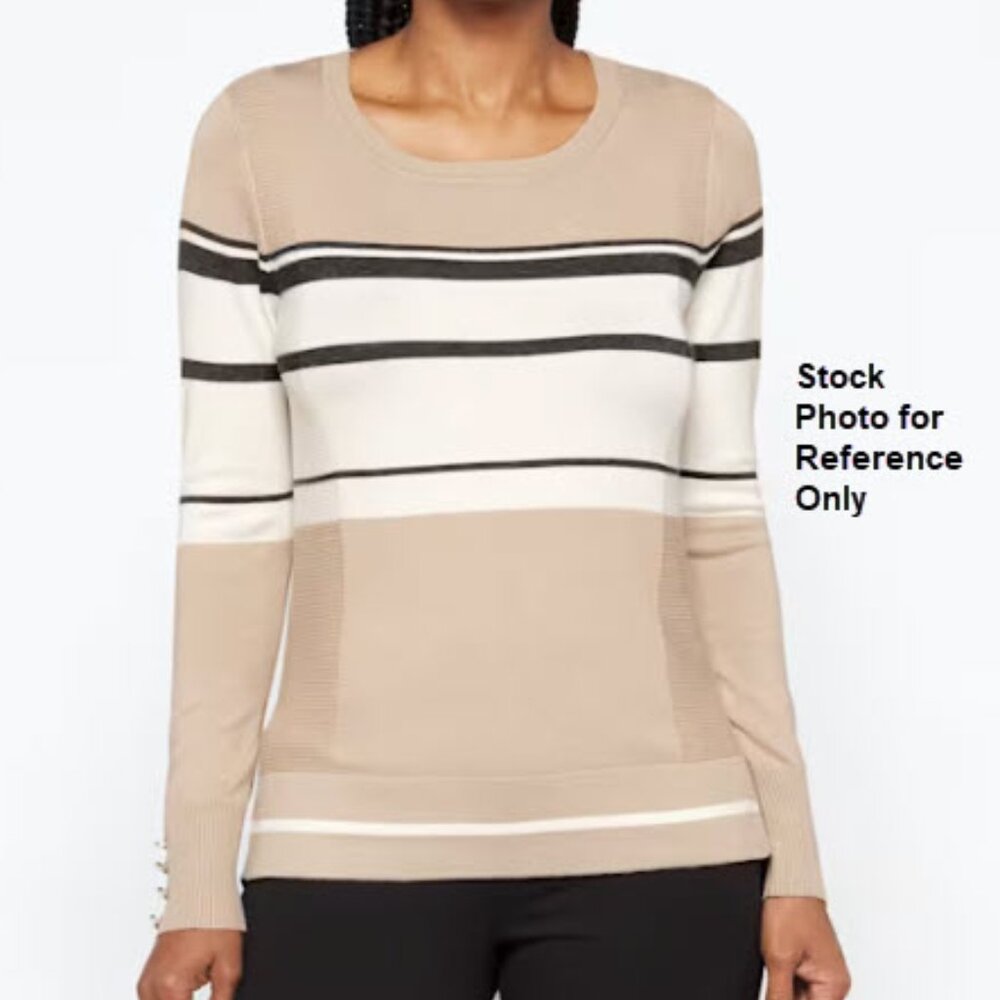 LETY & ME Elsie Side Ribbed Sweater